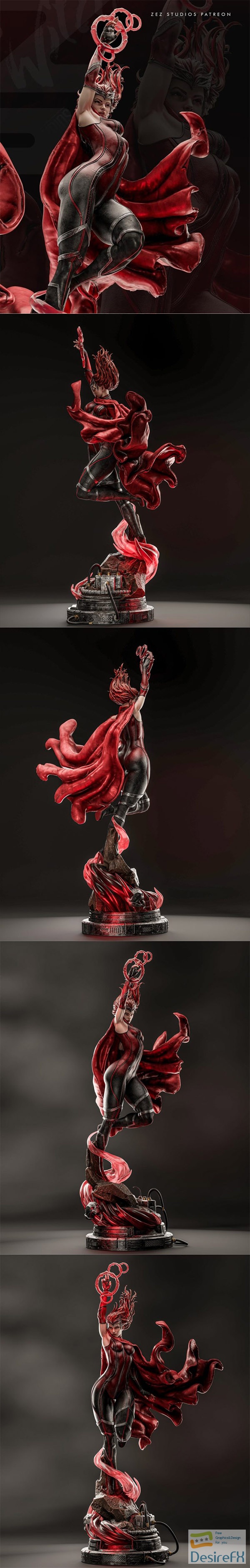 ZEZ Studios – Scarlet Witch – 3D Print