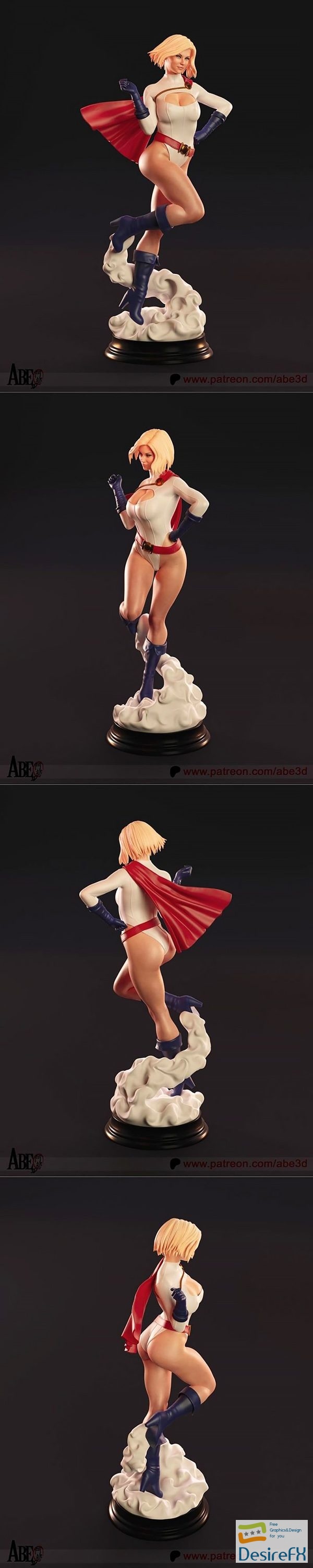 Abe3D – Powergirl – 3D Print