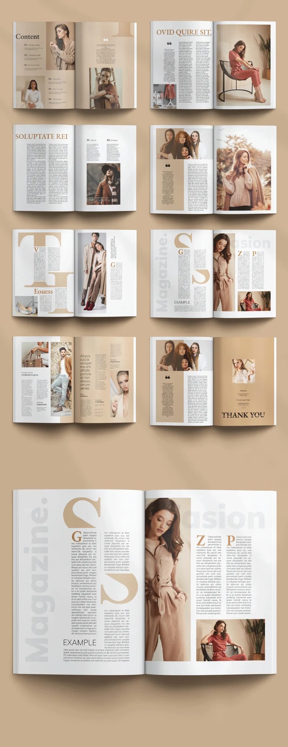 Adobestock - Fashion Magazine Layout 723778589