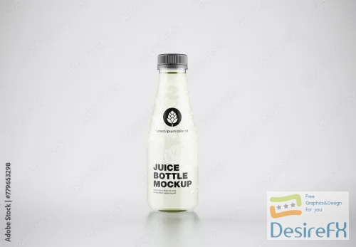 Adobestock - Glass Juice Bottle Mockup 779653298