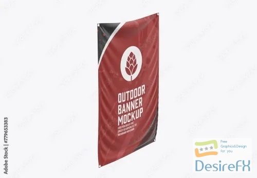 Adobestock - Outdoor Banner Mockup 779653383