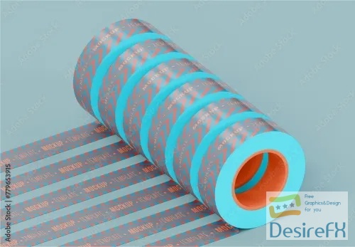 Adobestock - Paper Duct Tape Mockup 779653915