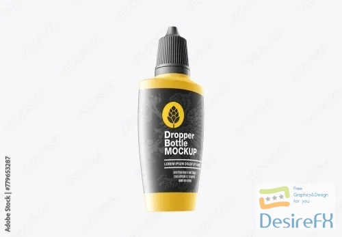 Adobestock - Plastic Dropper Bottle Mockup 779653287