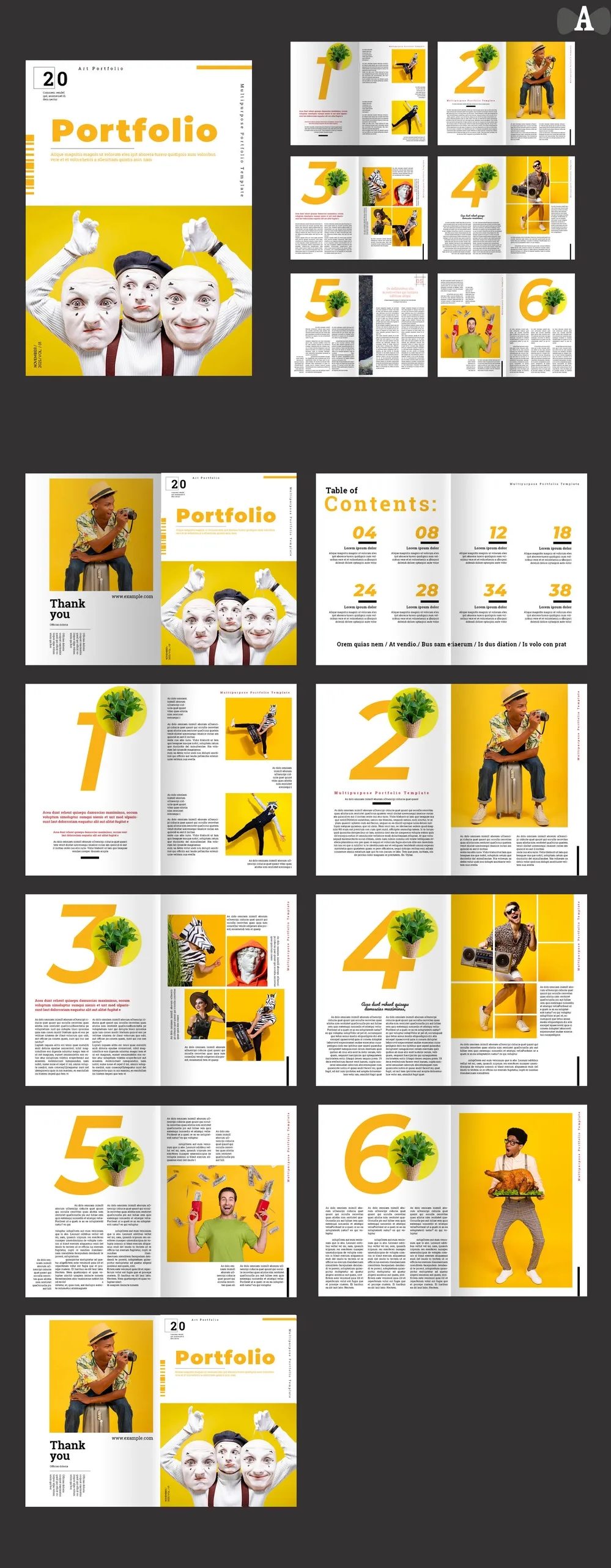 Adobestock - Portfolio Magazine Template 723808873