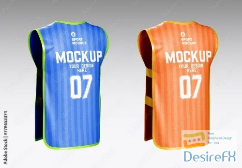 Adobestock - Training Soccer Vest Mockup 779653374