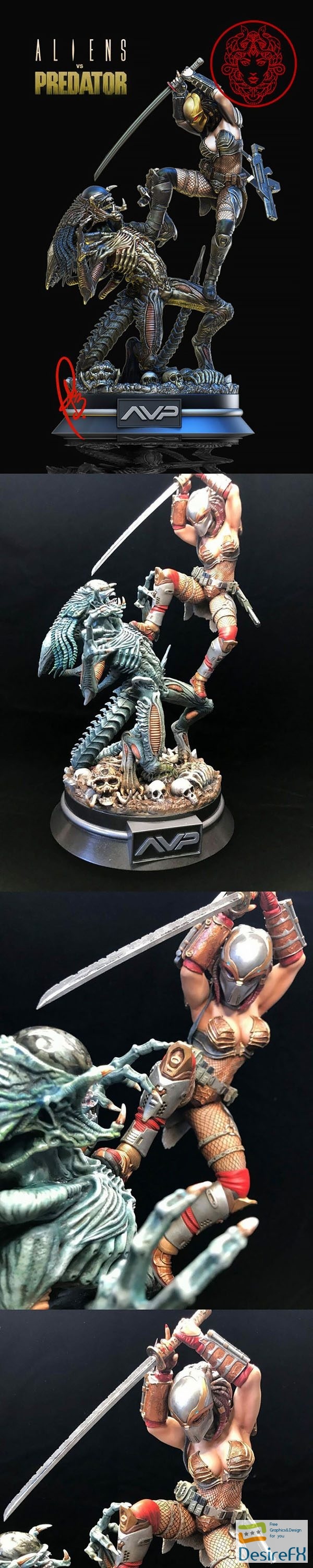 Aliens vs Predator Machiko Noguchi – 3D Print