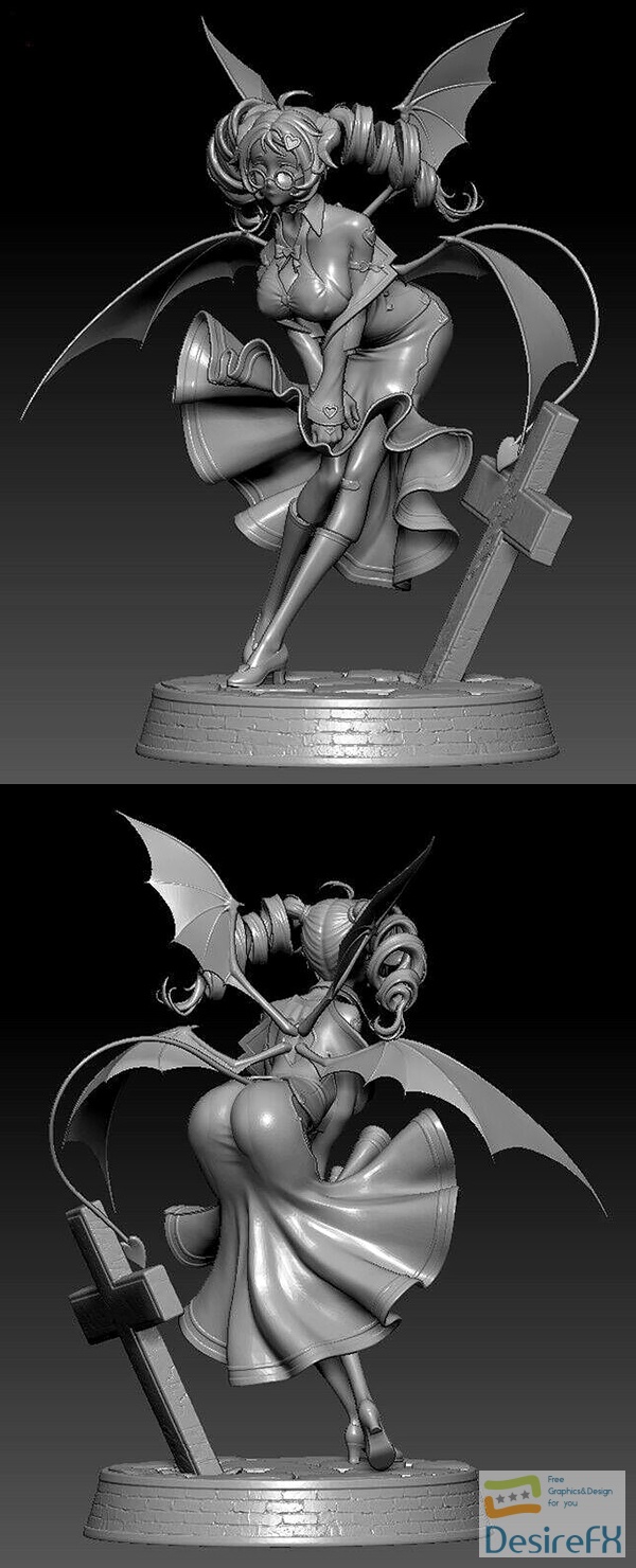 Anime Lilith Demon – 3D Print