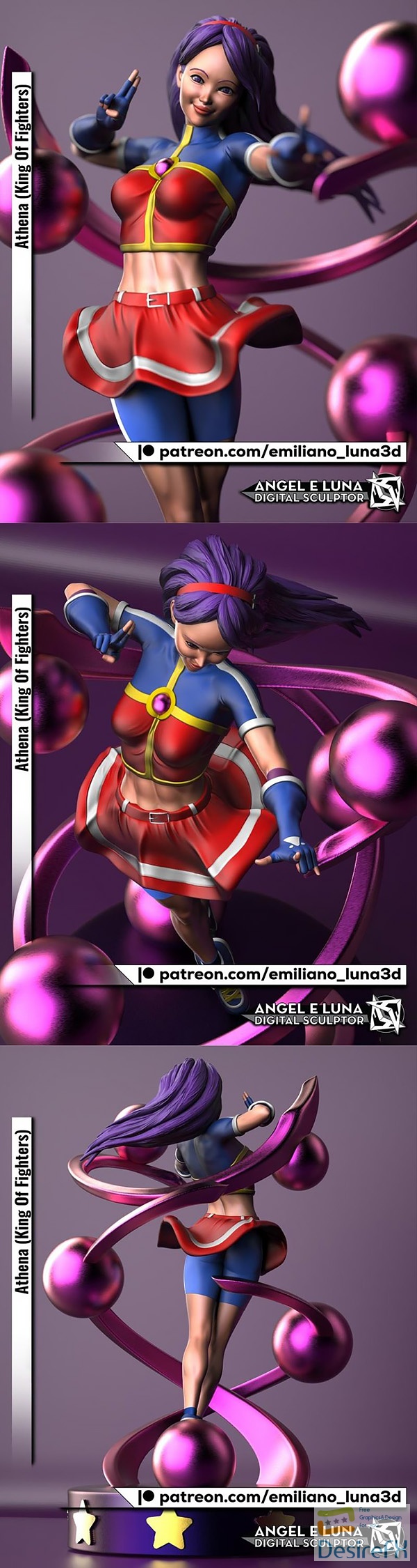 Athena King of fighters – 3D Print