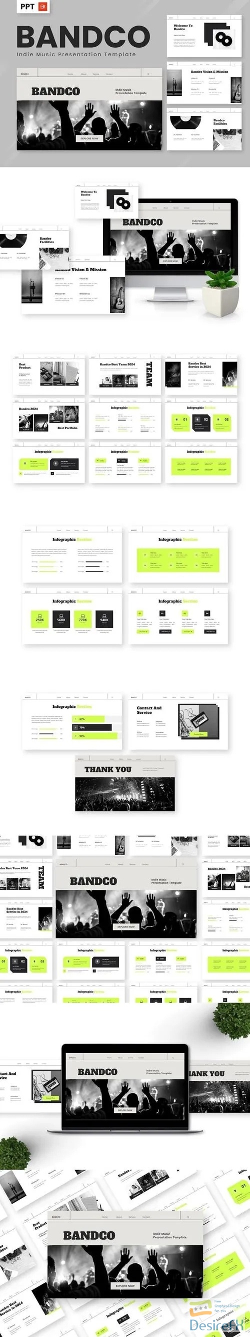 Bandco - Indie Music Powerpoint Templates