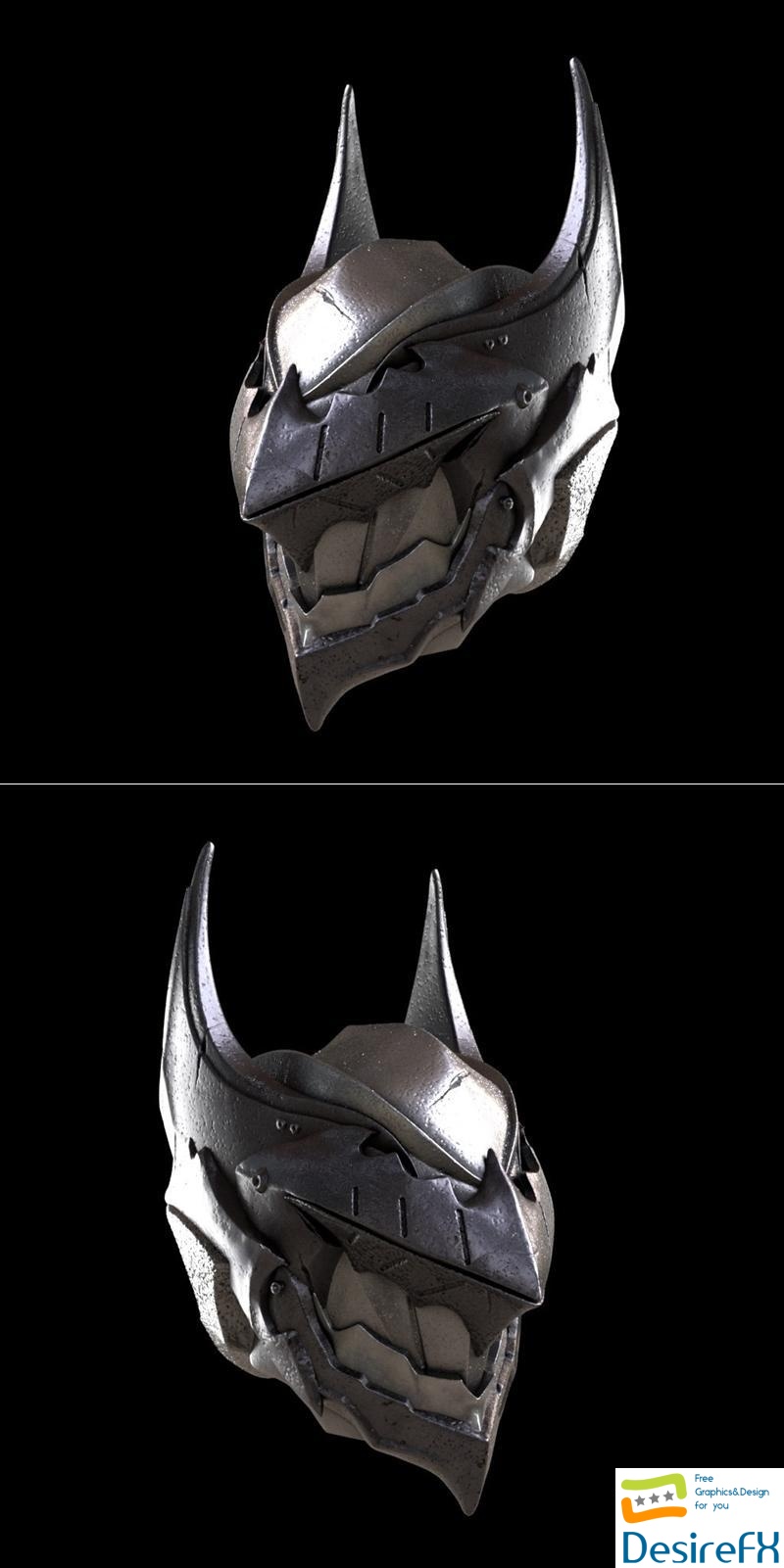 Batman Dark Steel Helmet 3D Print
