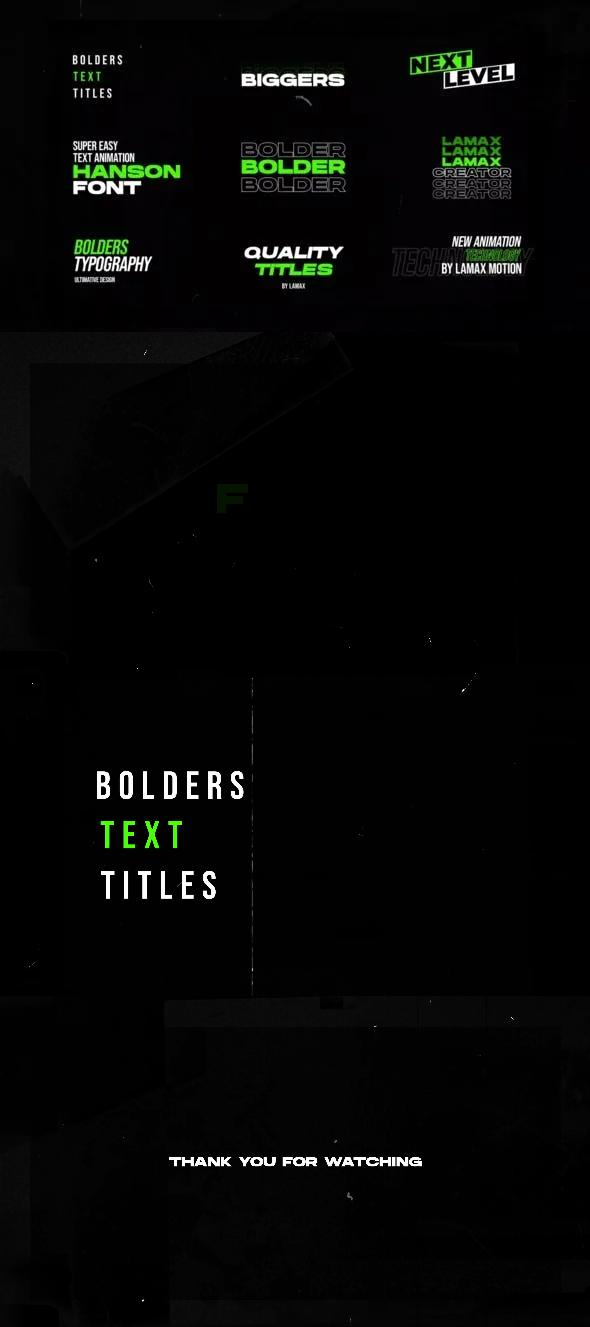 Bold Text Titles 40074884 Videohive