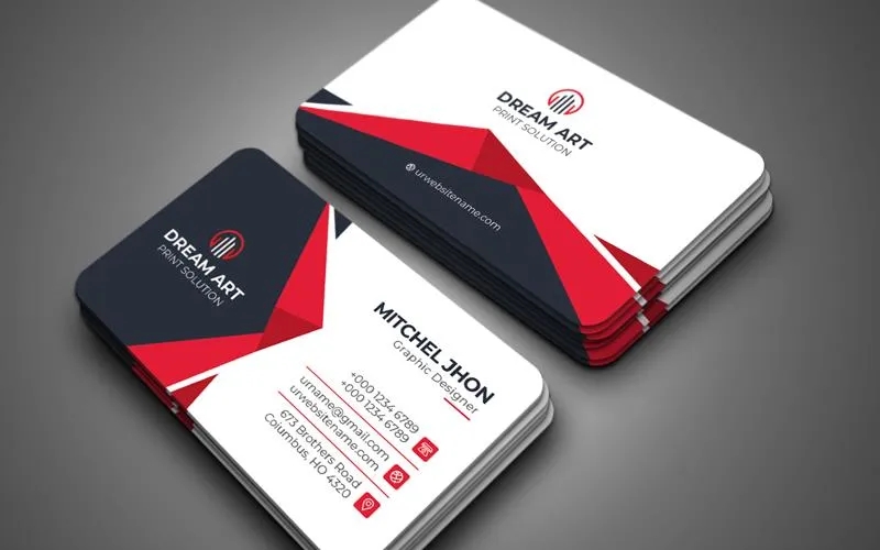 Business Card Templates Corporate Identity Template v114 PSD