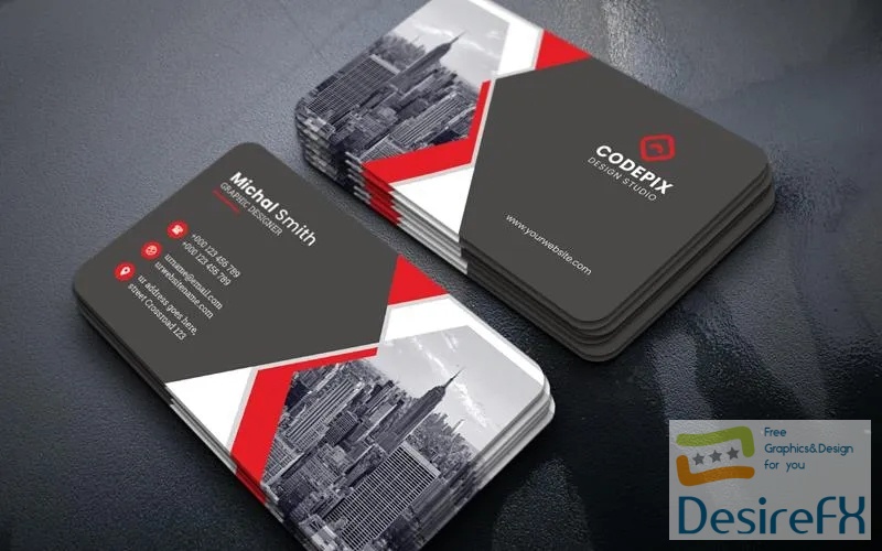 Business Card Templates Corporate Identity Template v140 PSD