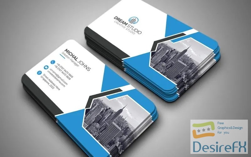 Business Card Templates Corporate Identity Template v141 PSD