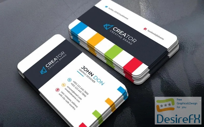 Business Card Templates Corporate Identity Template v144 PSD
