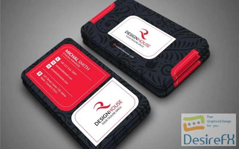 Business Card Templates Corporate Identity Template v153 PSD