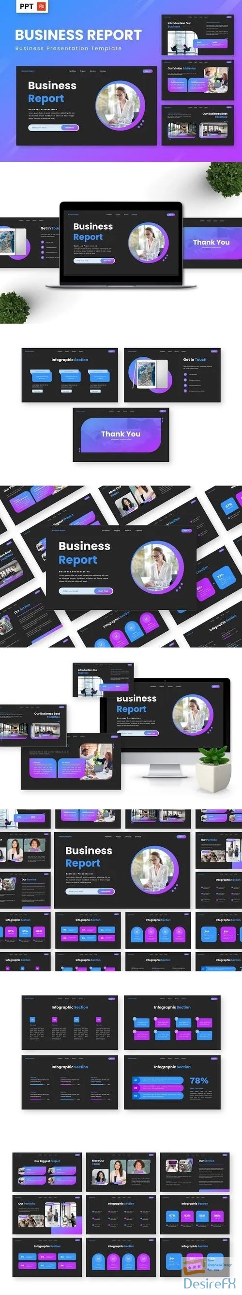 Business Report - Business Powerpoint Templates