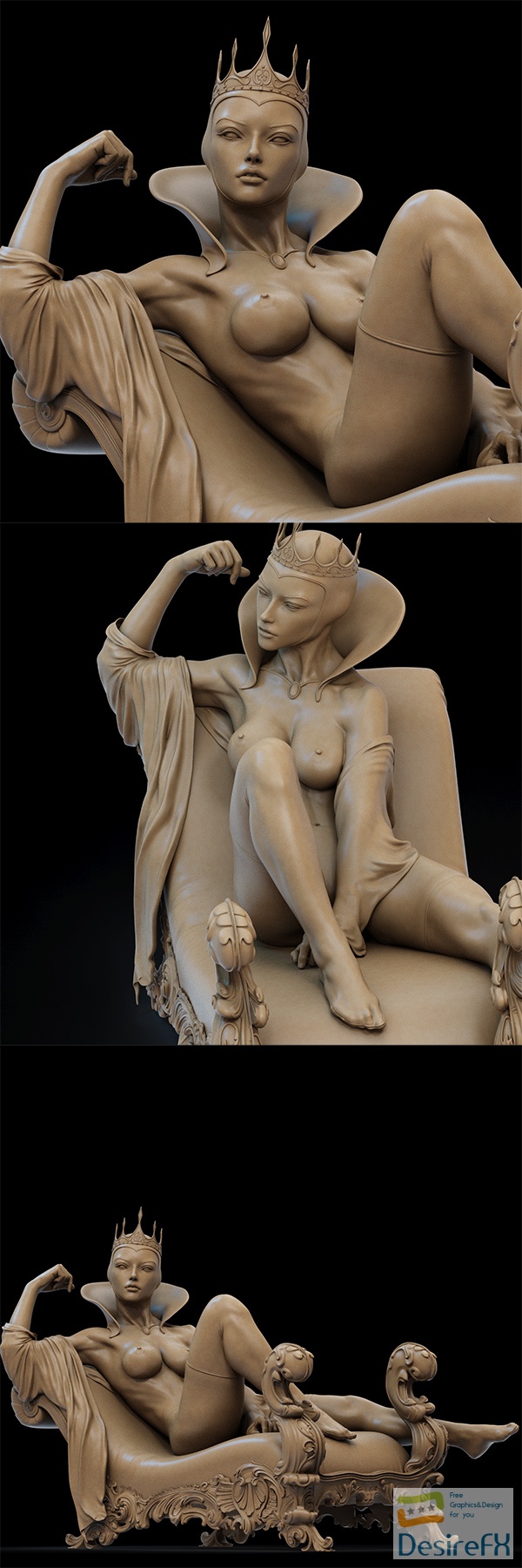 Ca 3d Studios – Evil Queen NSFW Version – 3D Print