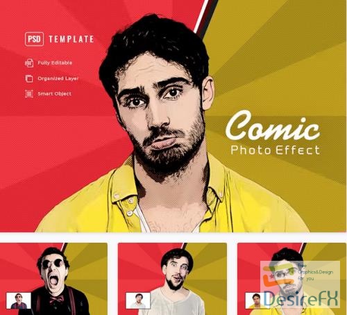 Comic Photo Effect - F2KXP9F