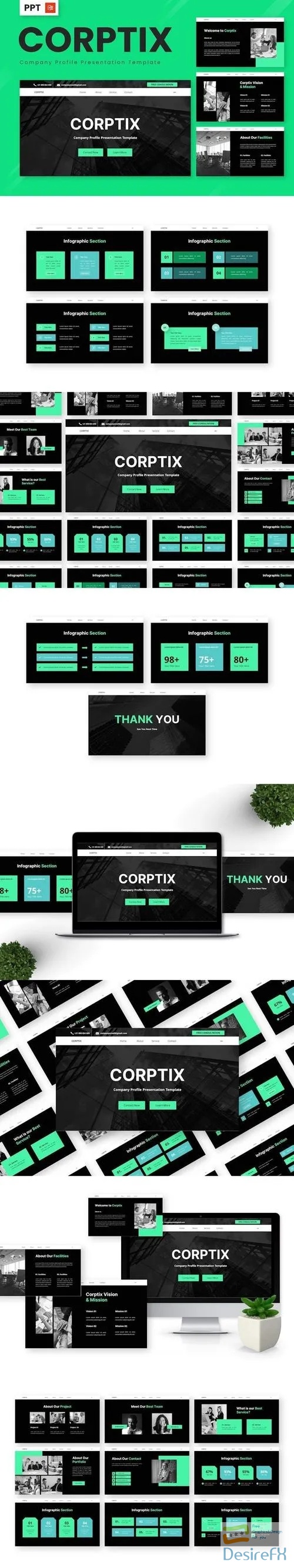 Croptix - Company Profile Powerpoint Templates