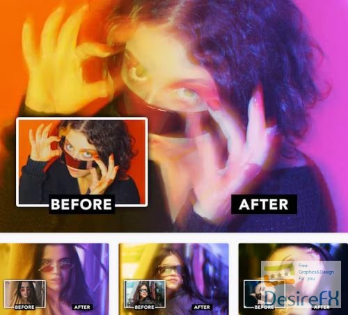 Cyber Light Color Photo Effect - JXQZUSS
