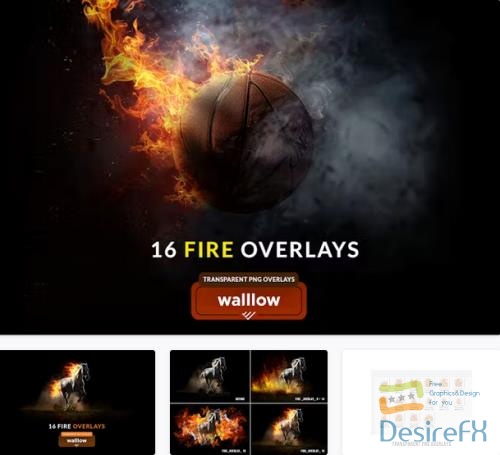 Fire and Flame Transparent PNG photoshop overlays - Q7UW2CH