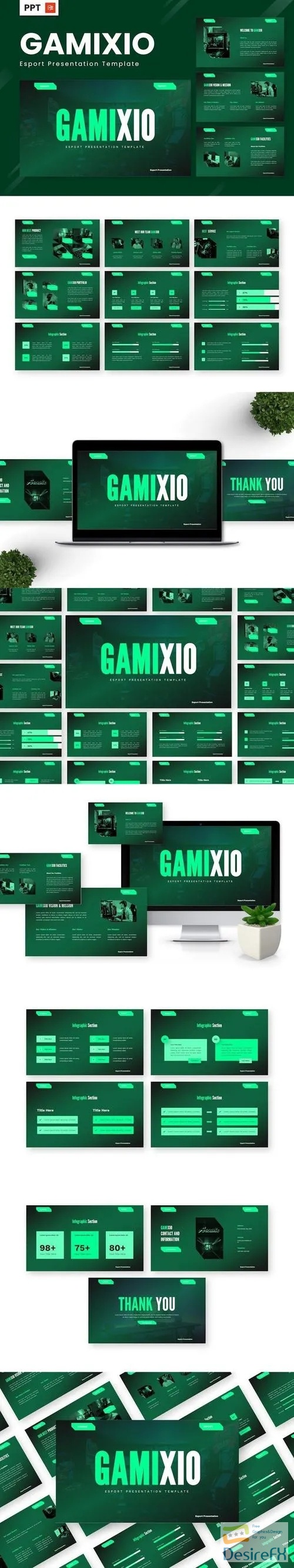 Gamixio - Esport Powerpoint Templates