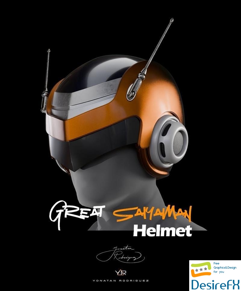Great Saiyaman Helmet v2 3D Print