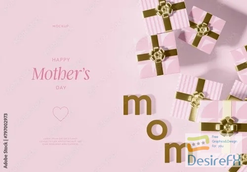 Happy Mothers Day Banner Design Mockup 797002973