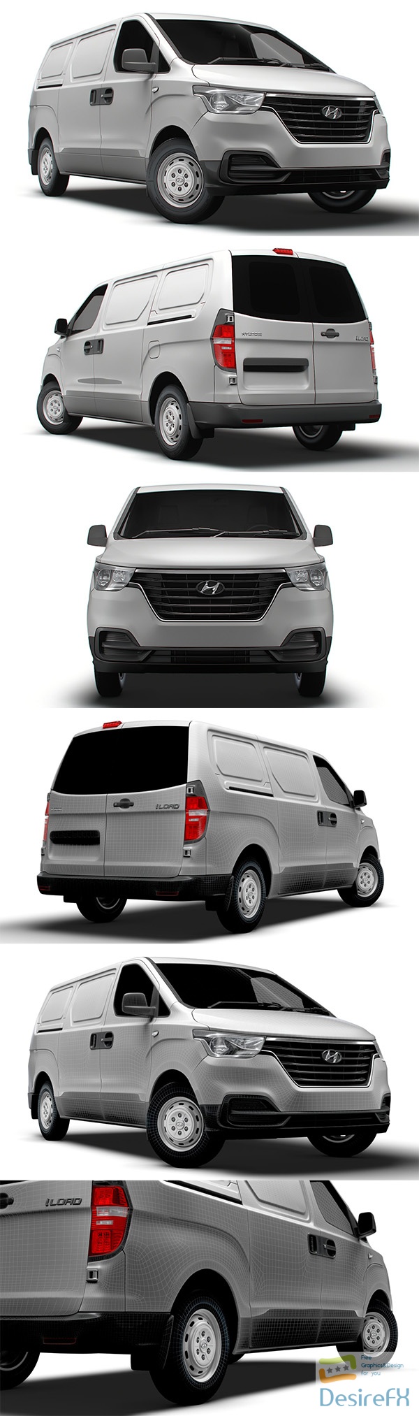 Hyundai iLoad 2023 Bus Korean 3D Model