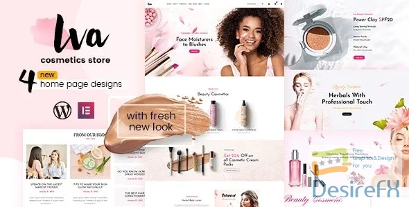 Iva - Beauty Cosmetics Shop WordPress Theme 26821389 Themeforest