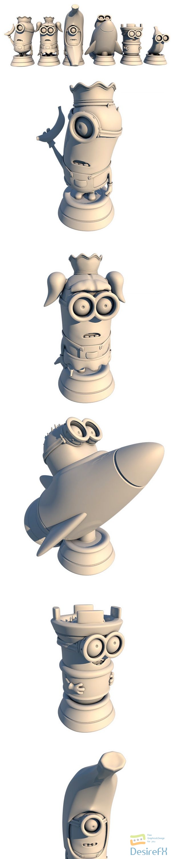 Minions Chess Set – 3D Print