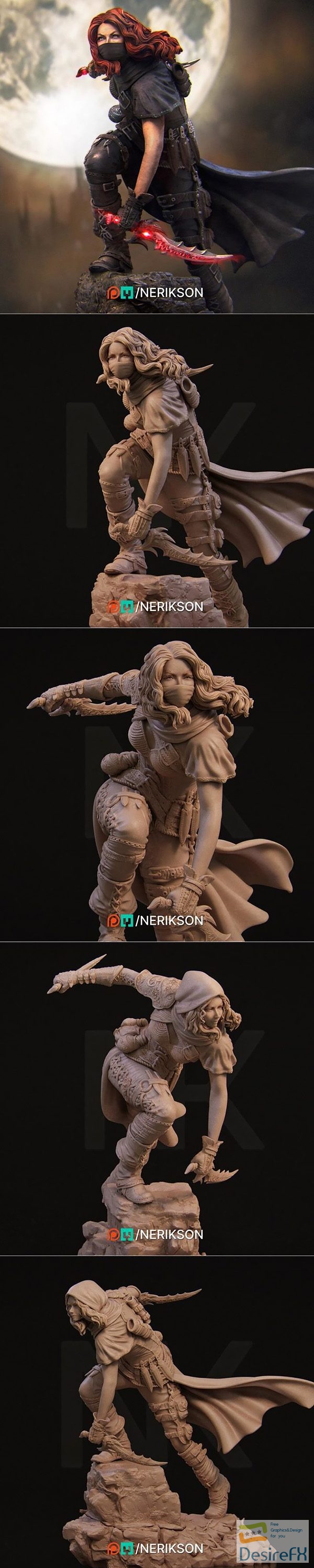 Nerikson – Enika The Assassin – 3D Print