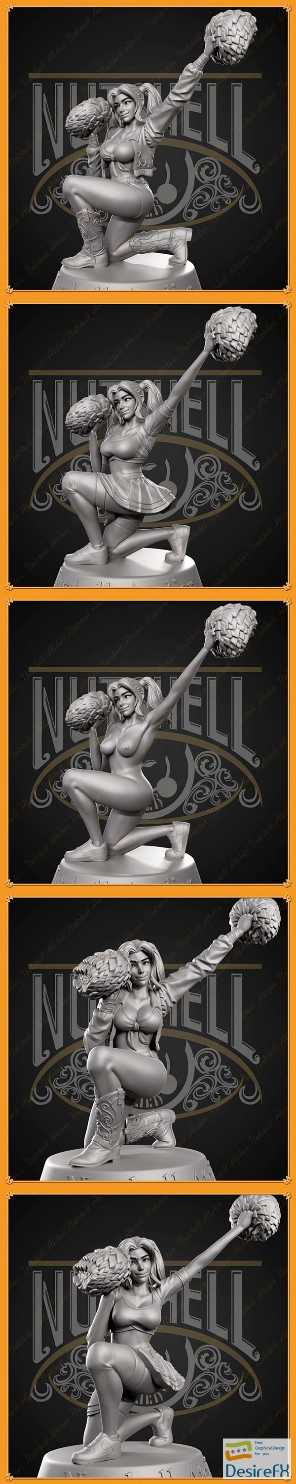 Nutshell Atelier – Cheerleader 03 – 3D Print