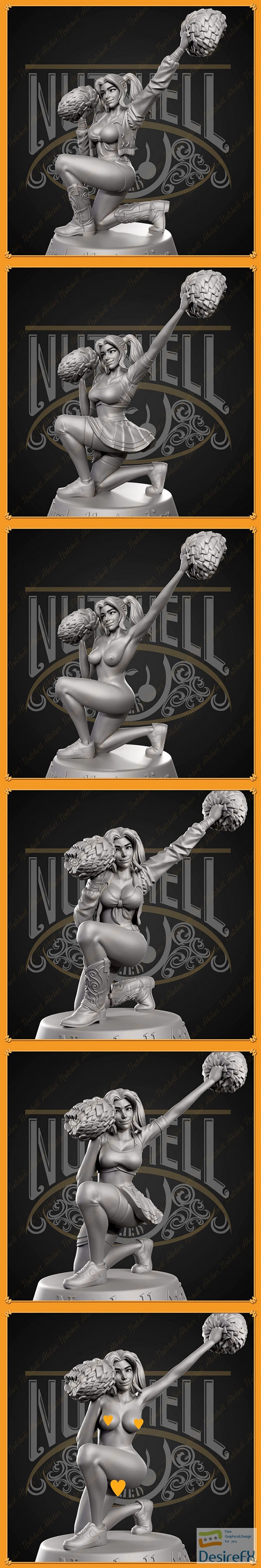 Nutshell Atelier – Cheerleader 03 – 3D Print