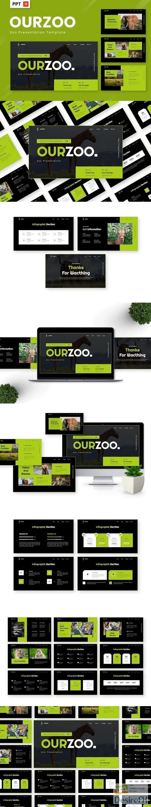 Ourzoo - Zoo Powerpoint Templates