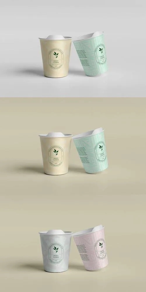 Paper Cup Display - Mockup