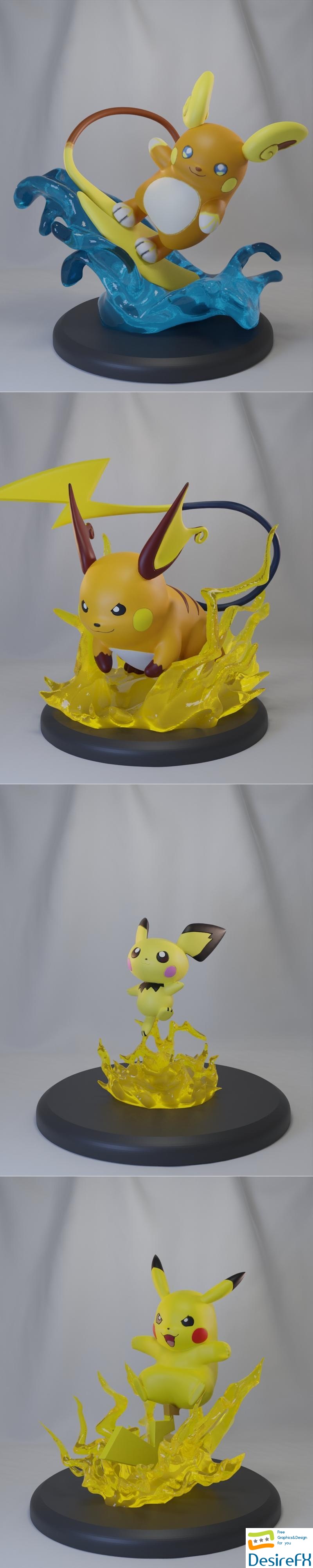 Pikachu Pack 3D Print