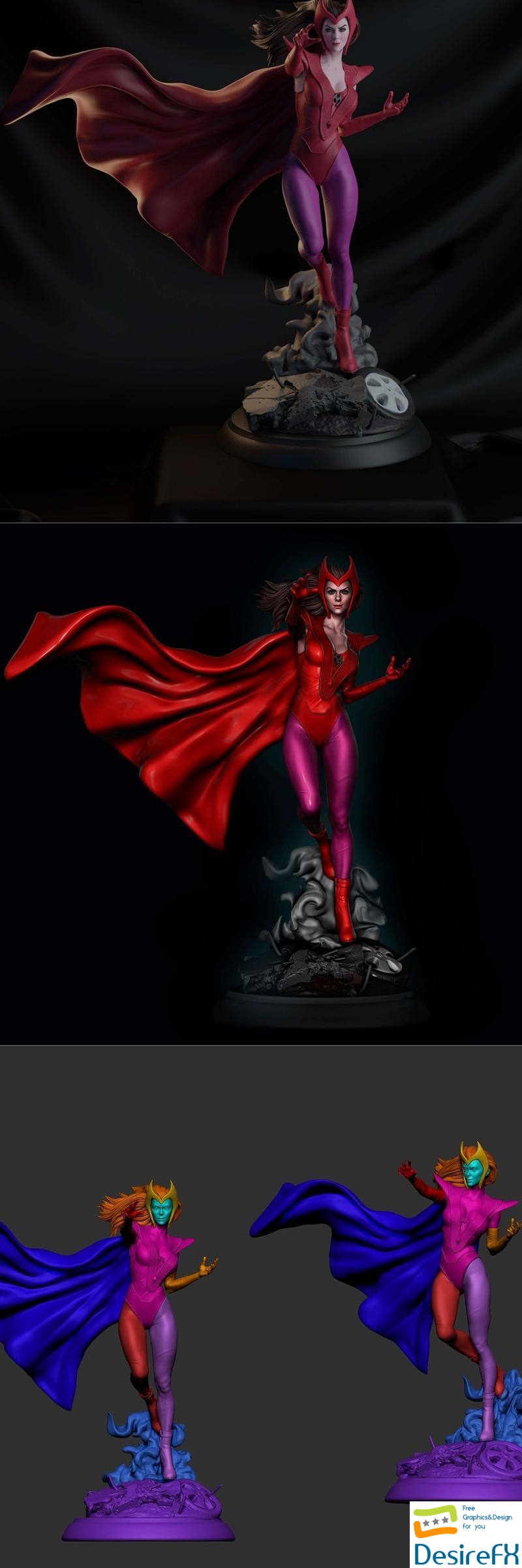 Scarlet Witch (Mike) 3D Print