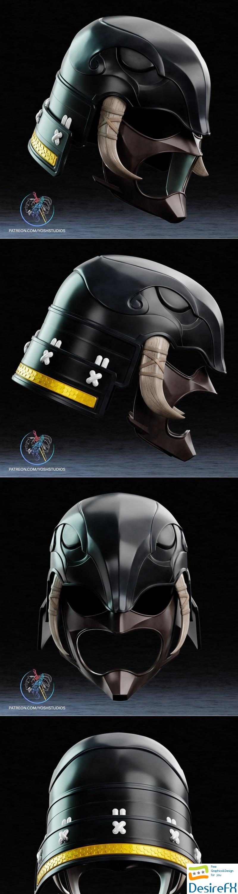 Sengoku Black Ranger 3D Print