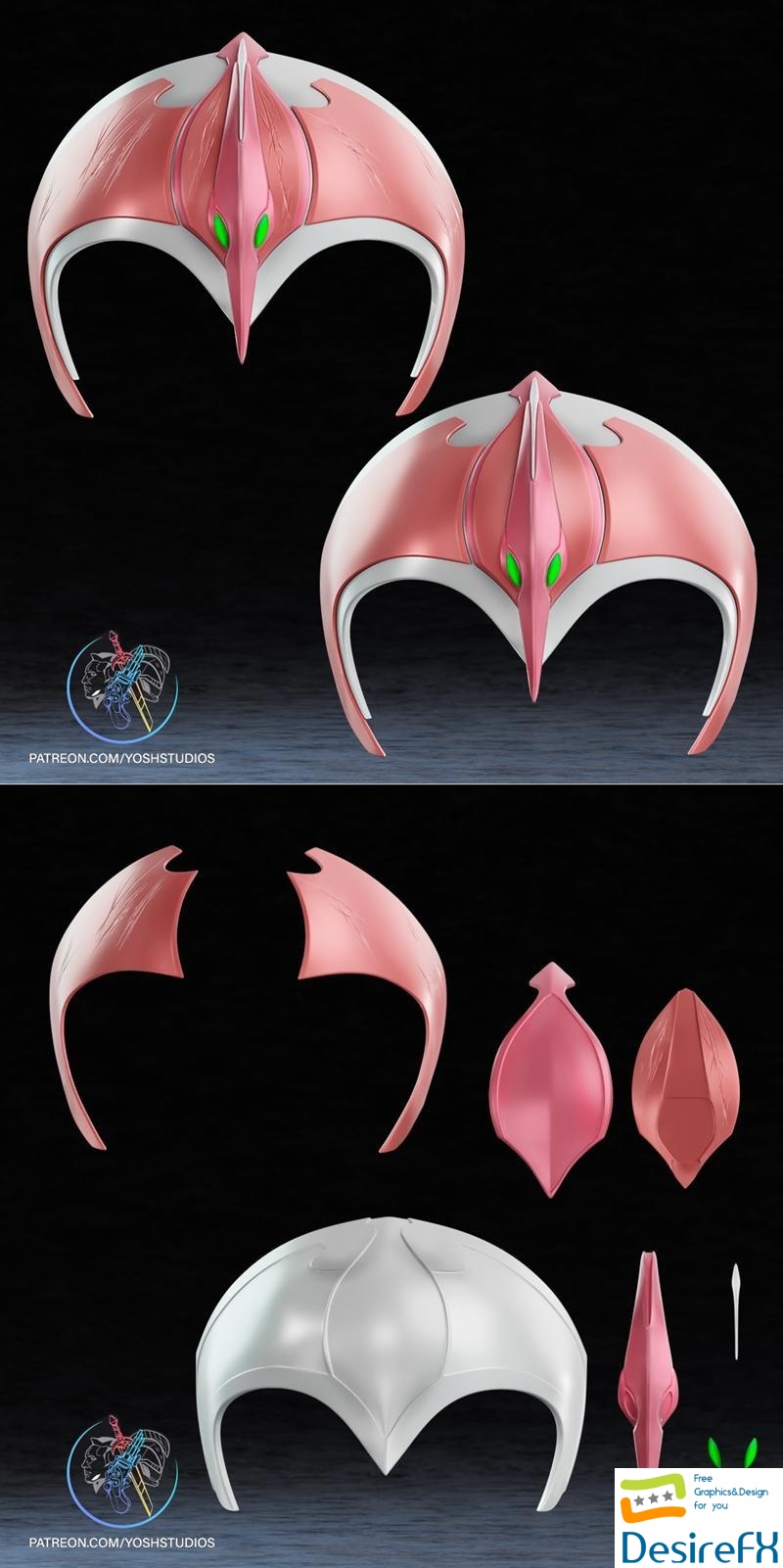 Sengoku Pink Ranger 3D Print