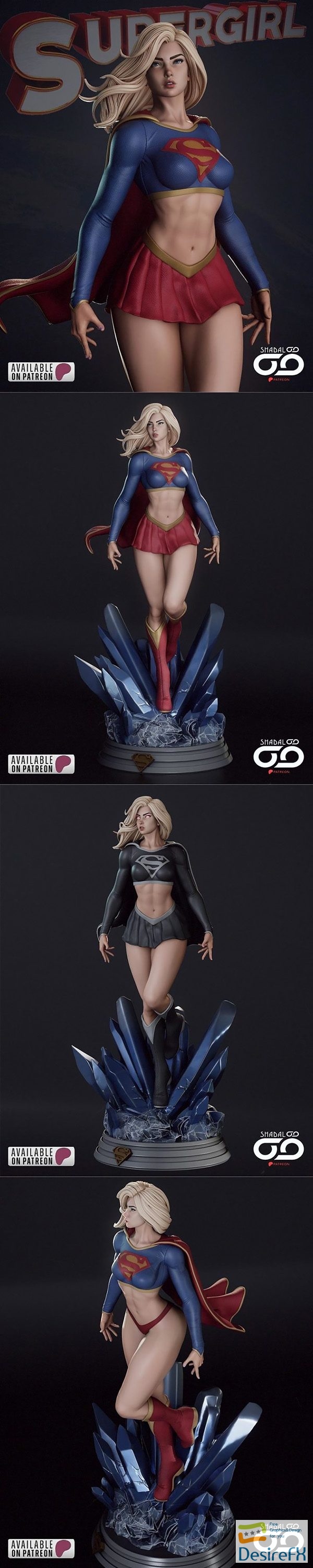 Shadaloo Studios – Supergirl – 3D Print