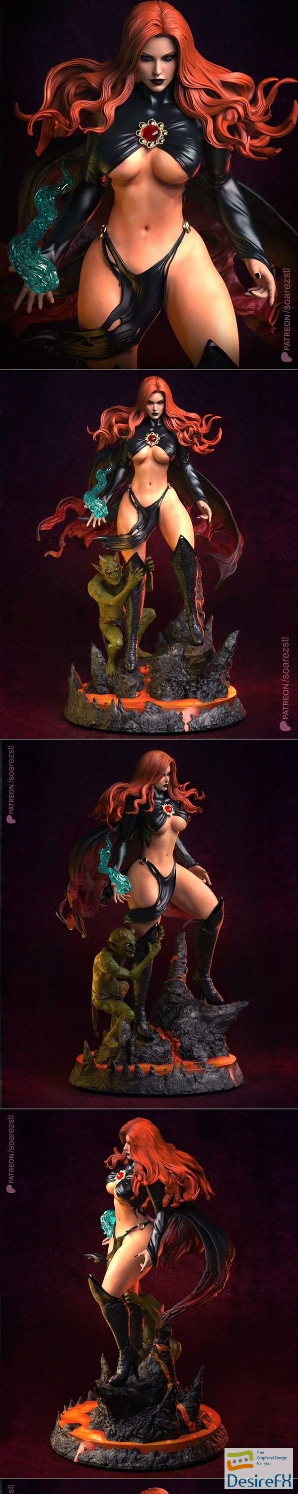 Soarez 3d – Goblin Queen – Madelyne Pryor – 3D Print