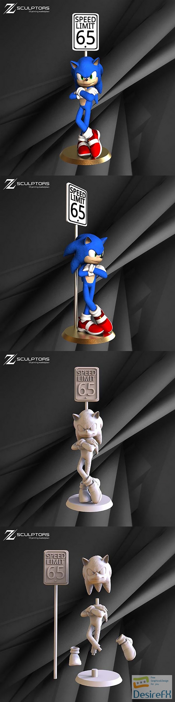 Sonic the Hedgehog from Movie – 3D Print