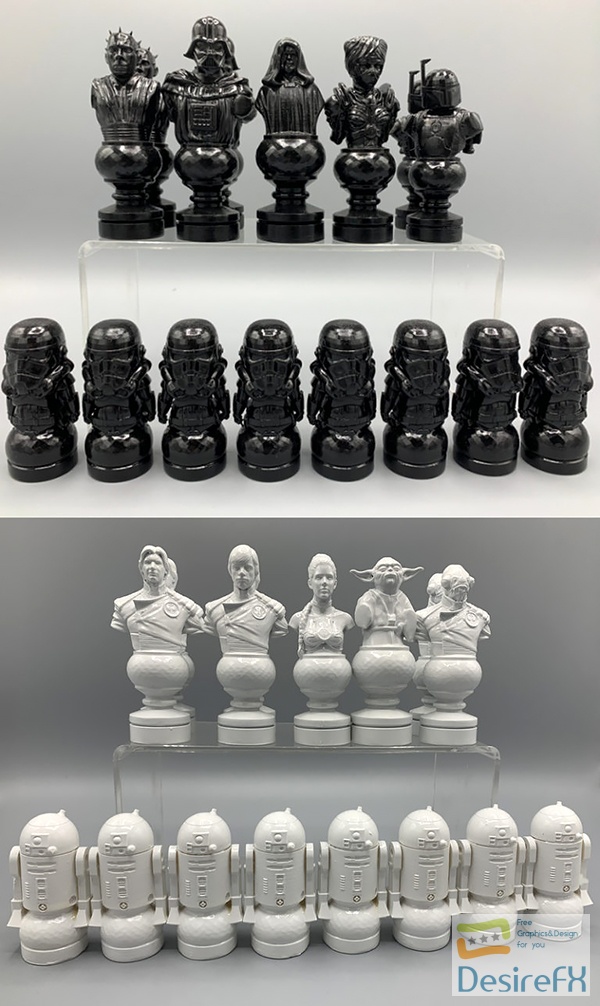 Star Wars Chess Set – 3D Print