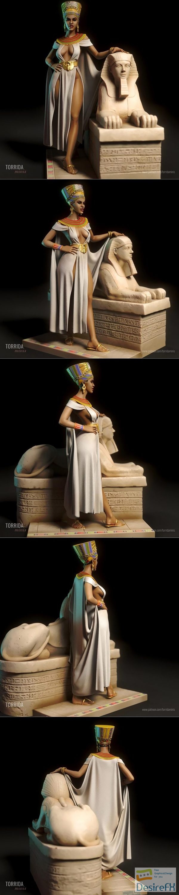 Torrida Minis – Nefertiti – 3D Print