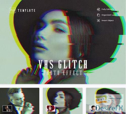 VHS Glitch Photo Effect - BVPGJJ5