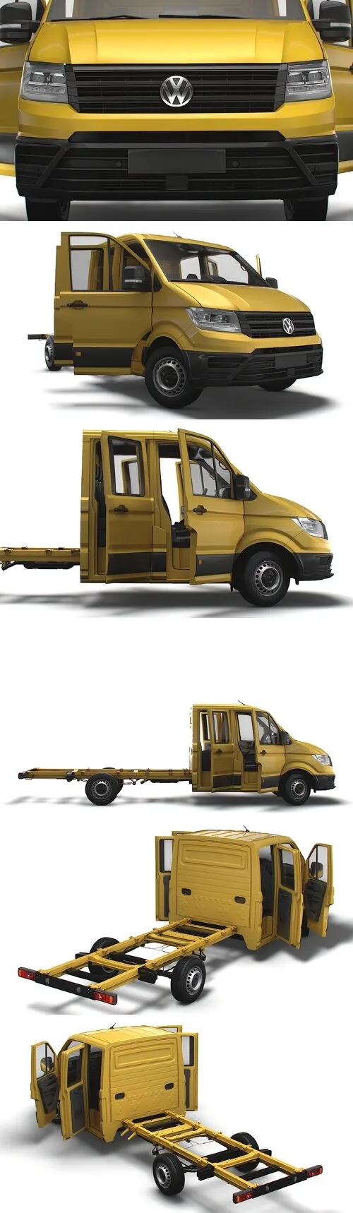 VW Crafter Chassis DoubleCab L3 HQInterior 2023 Model