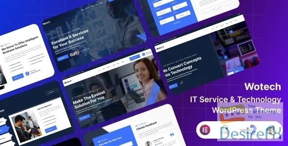 Wotech - IT Service & Business WordPress Theme 51625359 Themeforest