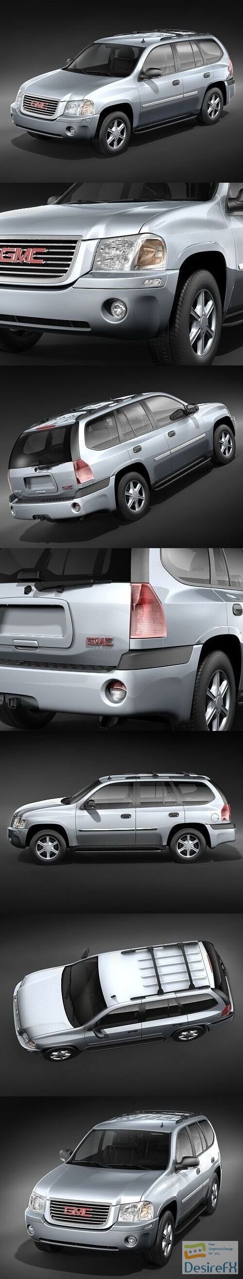 Download GMC Envoy 2006 3D Model - DesireFX.COM